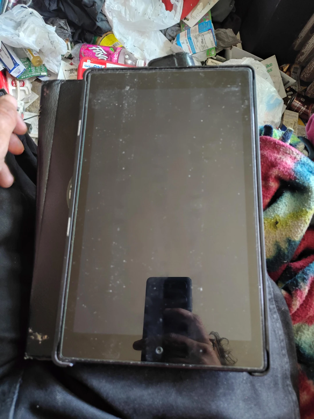 Black Tablet with Case