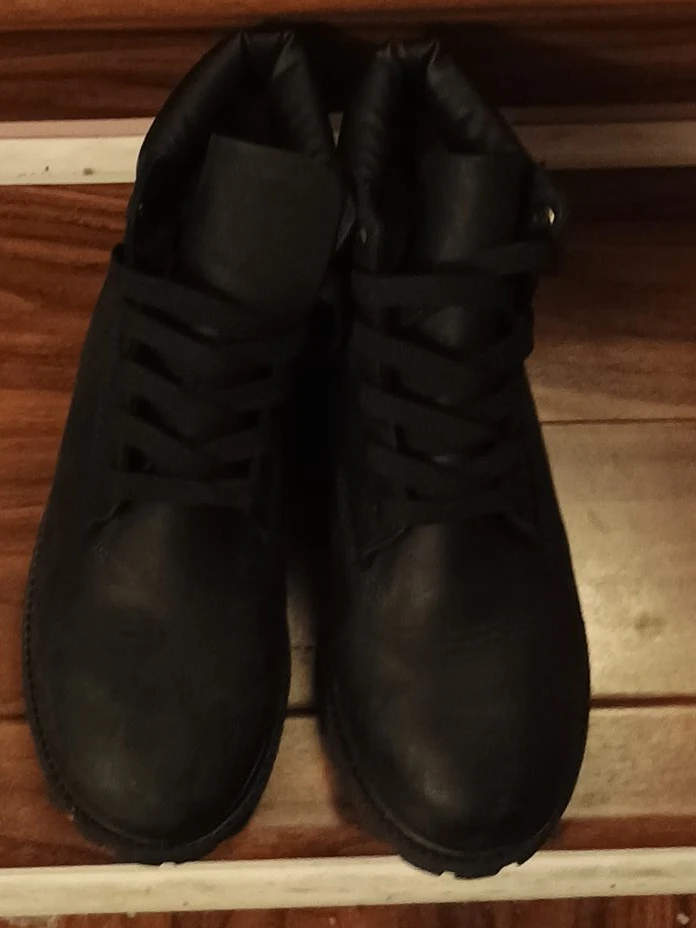 Black Lace-Up Boots