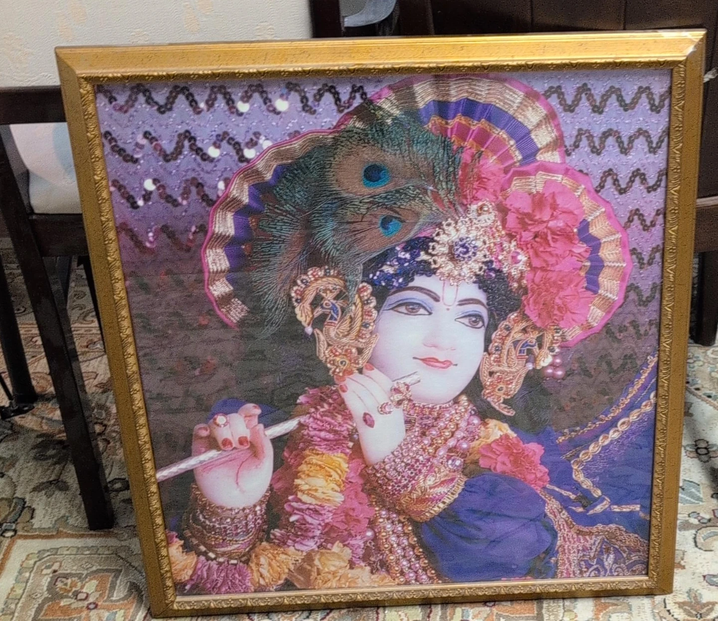 Framed Krishna Painting