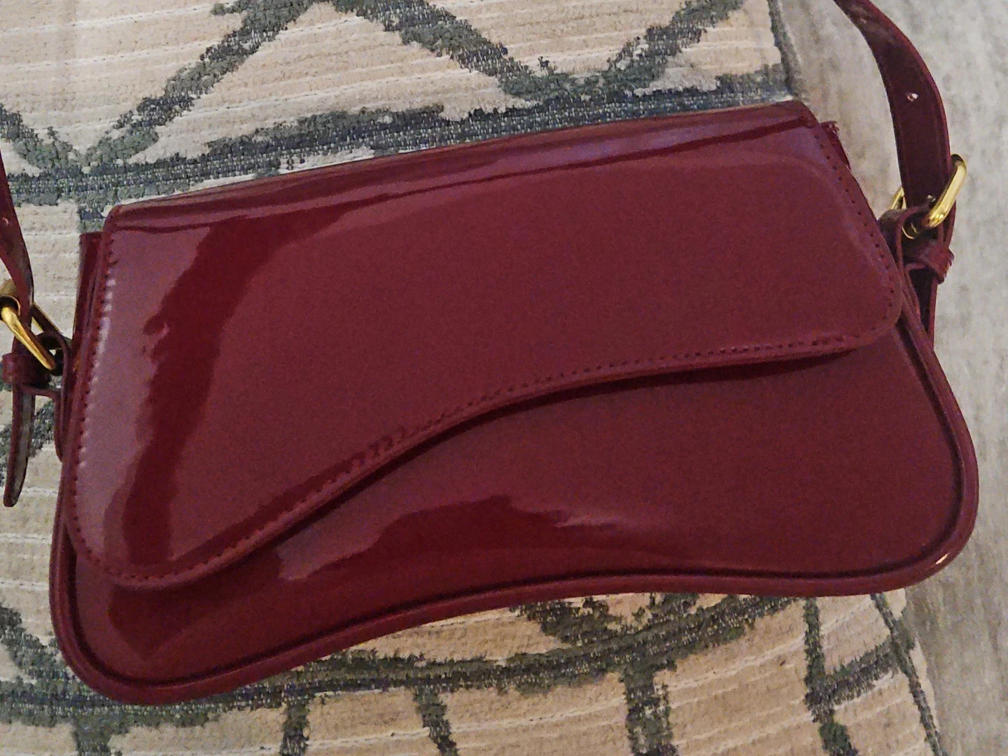 Shiny Red Shoulder Bag - photo 3