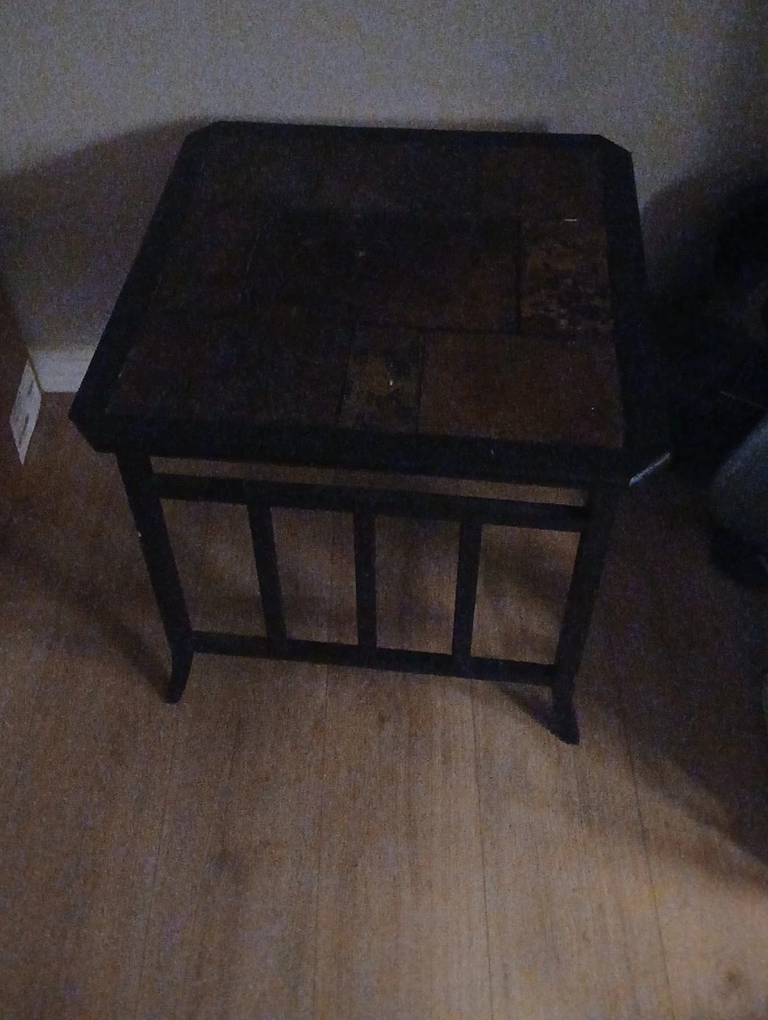 Small dark table