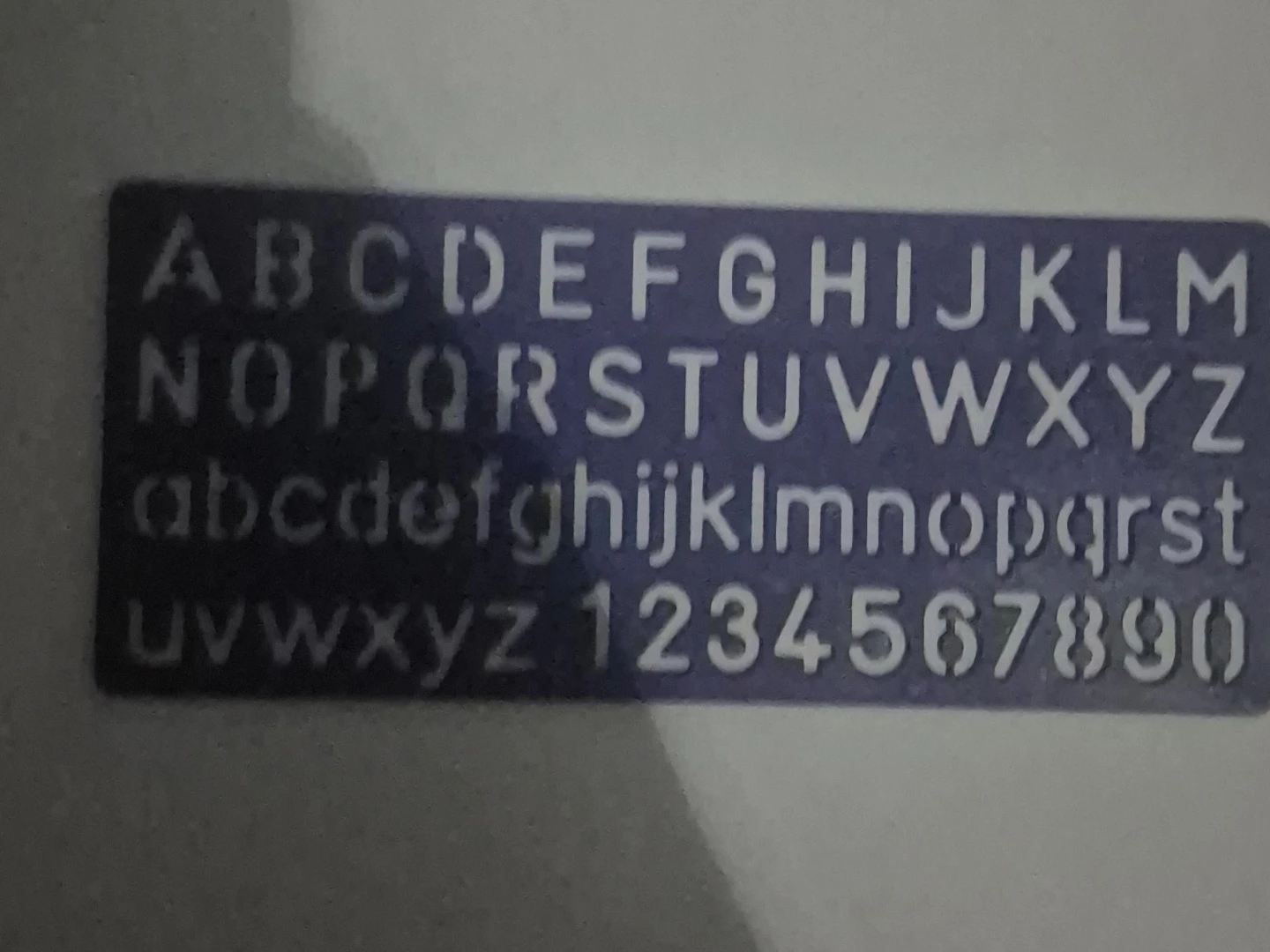 Alphabet and Number Stencil Set