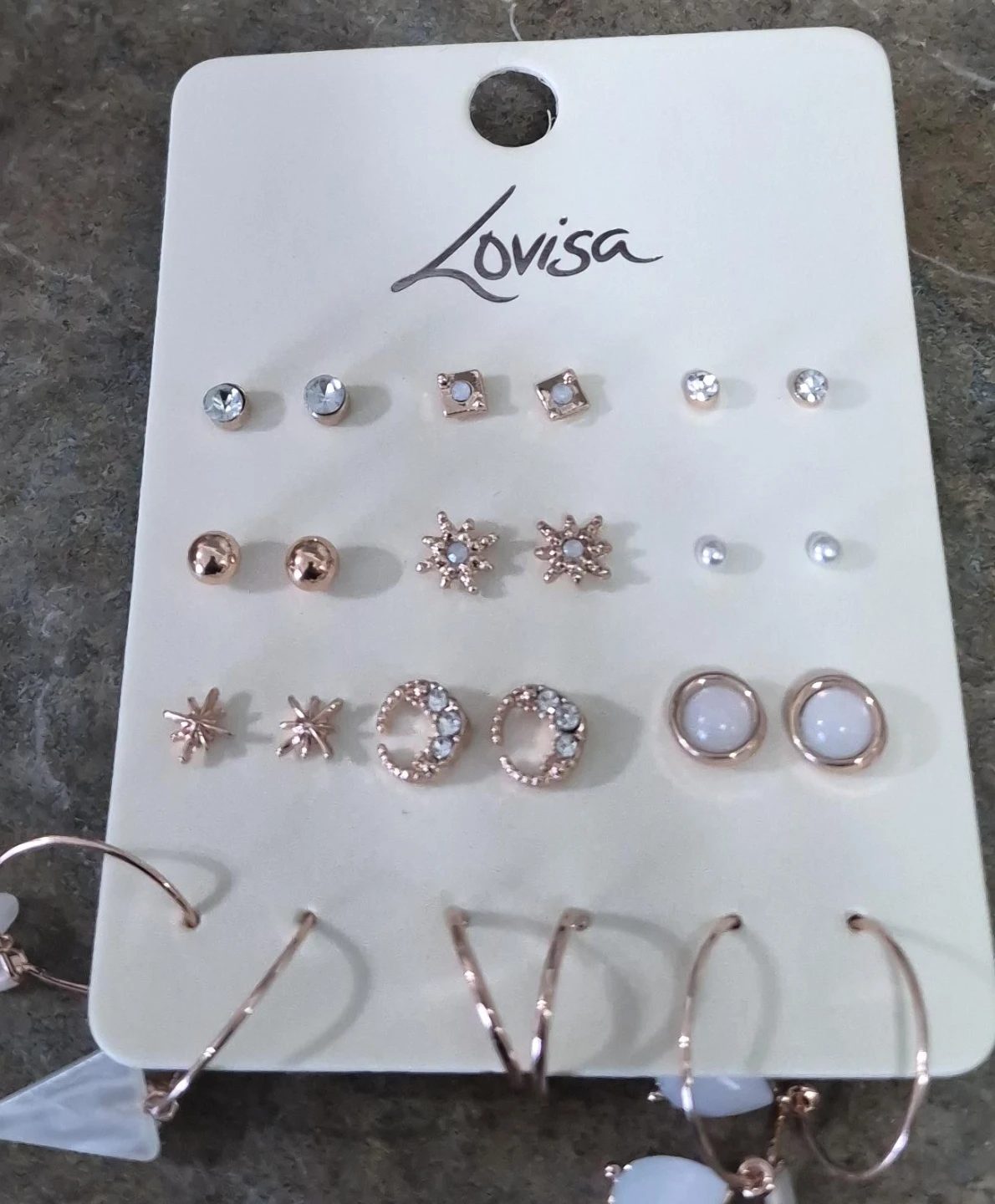Lovisa Rose Gold Earrings Set
