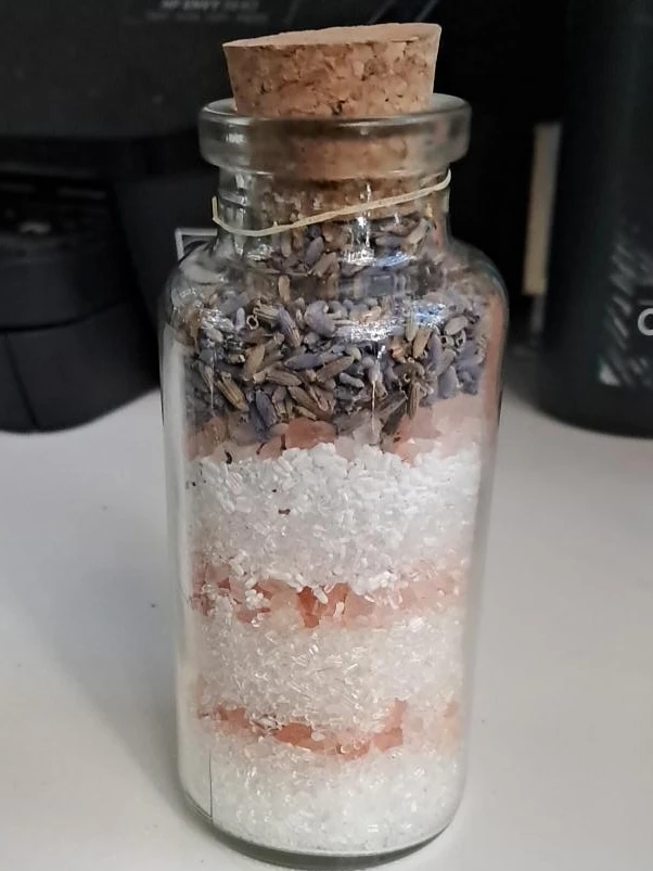 Lavender Bath Salts Jar