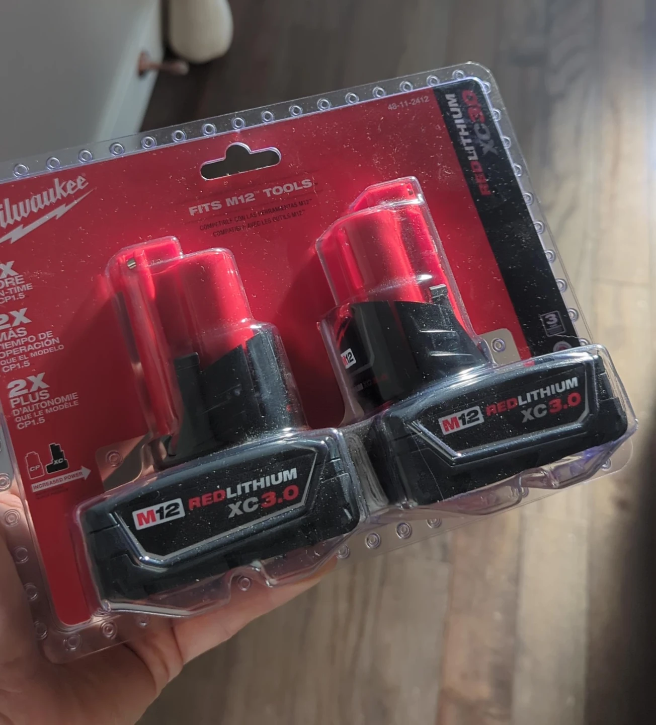 Milwaukee M12 REDLITHIUM XC 3.0Ah Battery 2-Pack