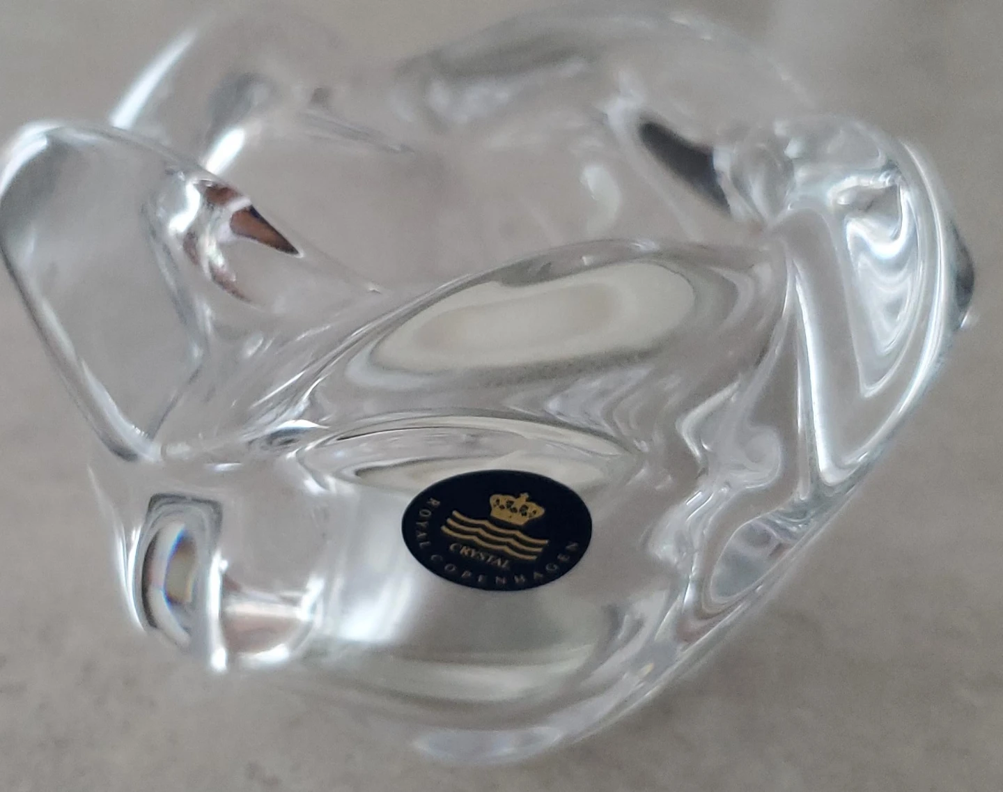 Royal Copenhagen Crystal Candle Holder