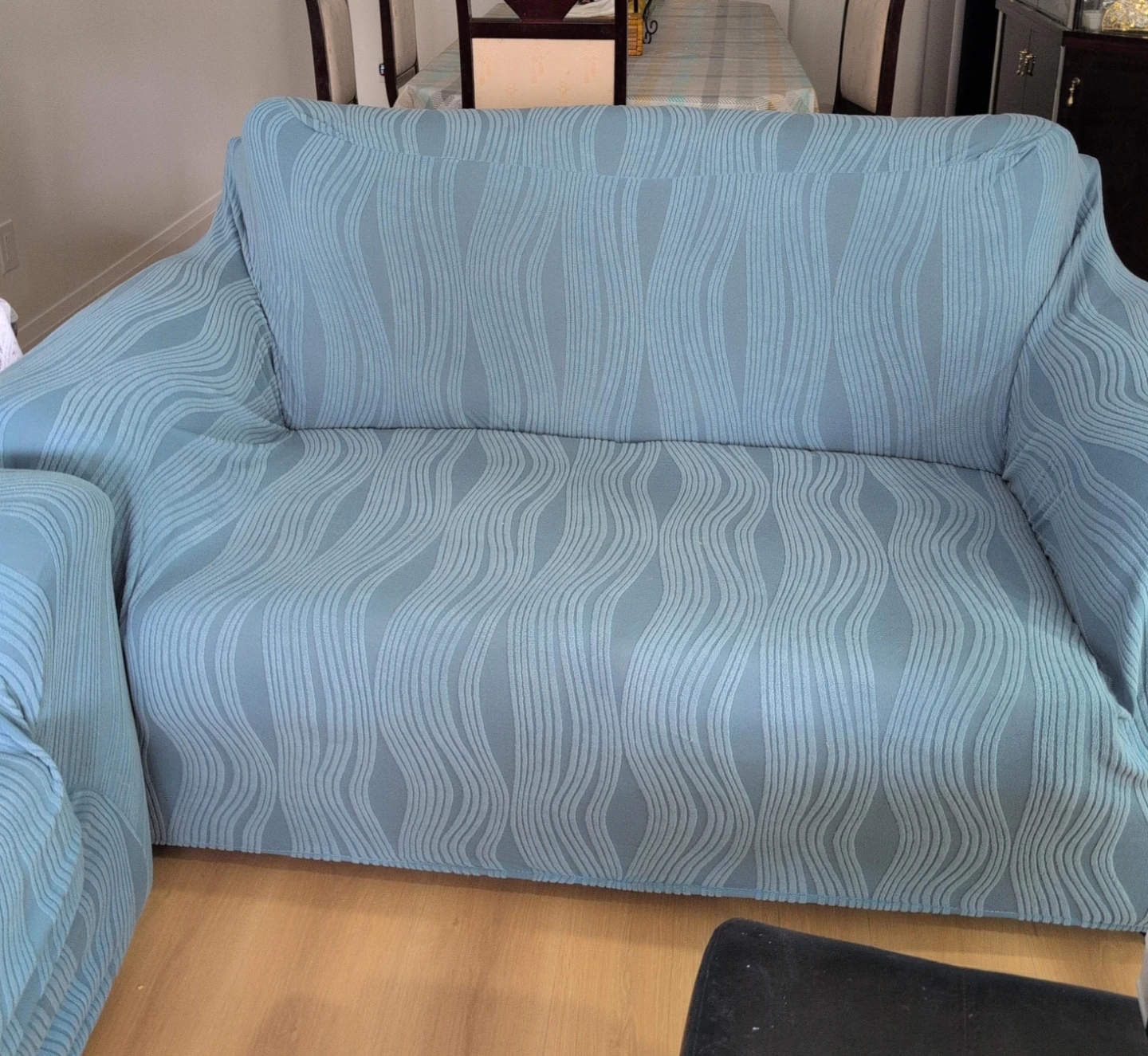Blue Wave Pattern Sofa Cover $15 each