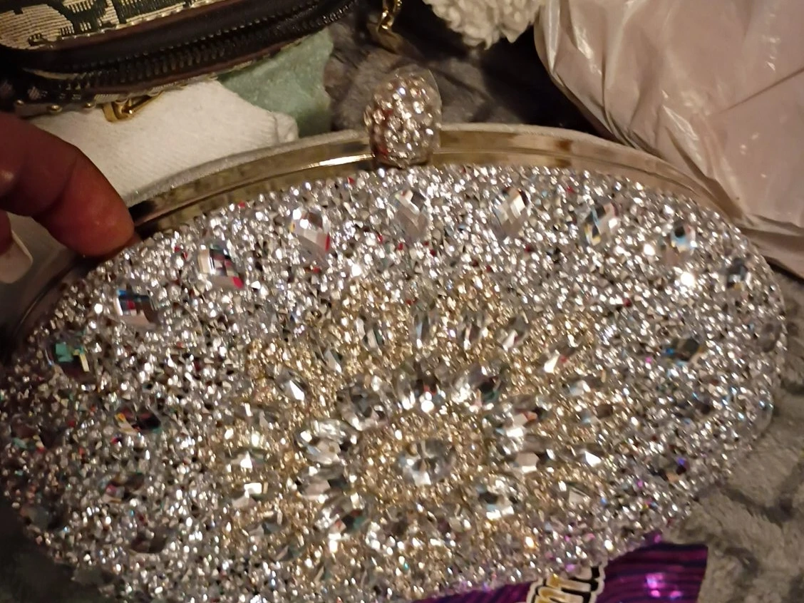 ⚽Sparkling Rhinestone Clutch Evening Bag