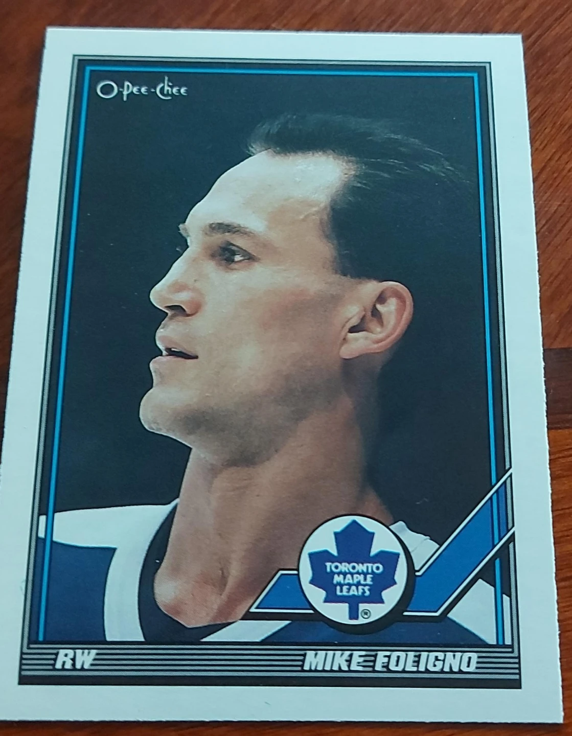 O-Pee-Chee Mike Foligno Toronto Maple Leafs Hockey Card