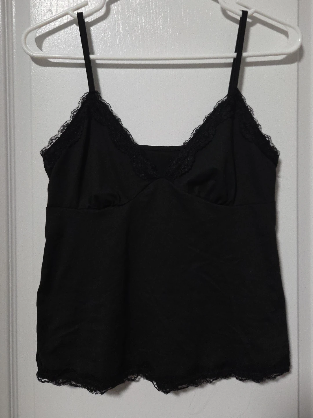 Black Lace Trim Camisole