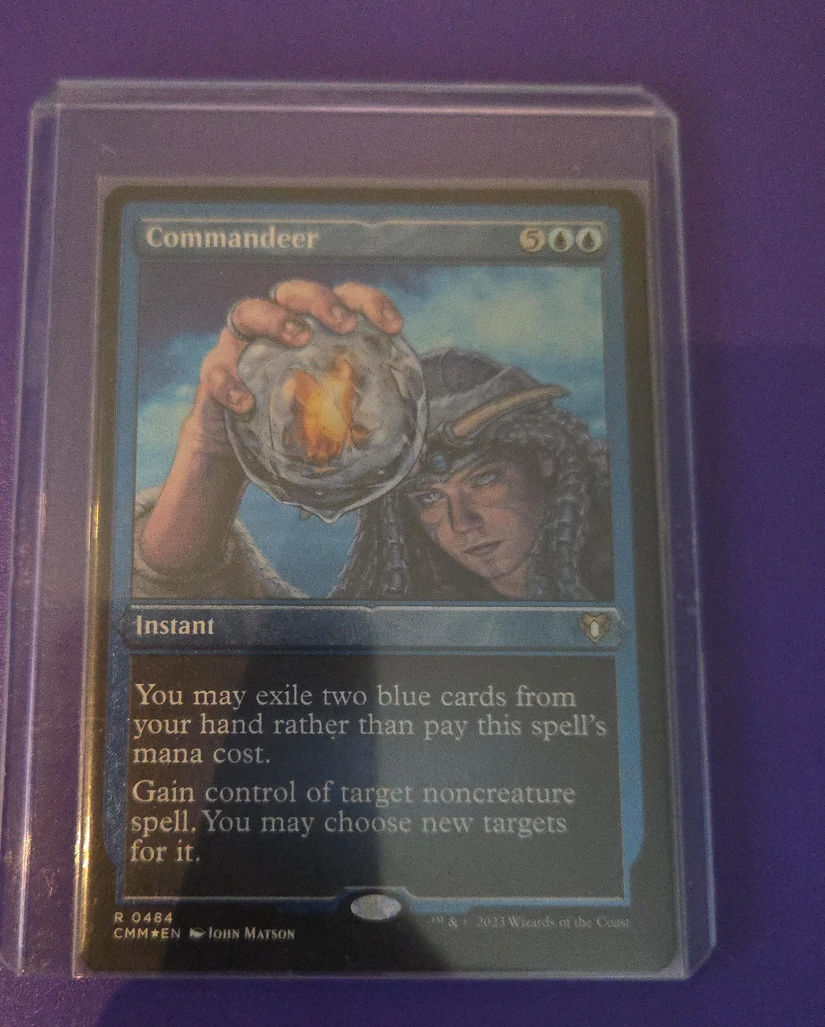 Magic The Gathering Commandeer etched foil