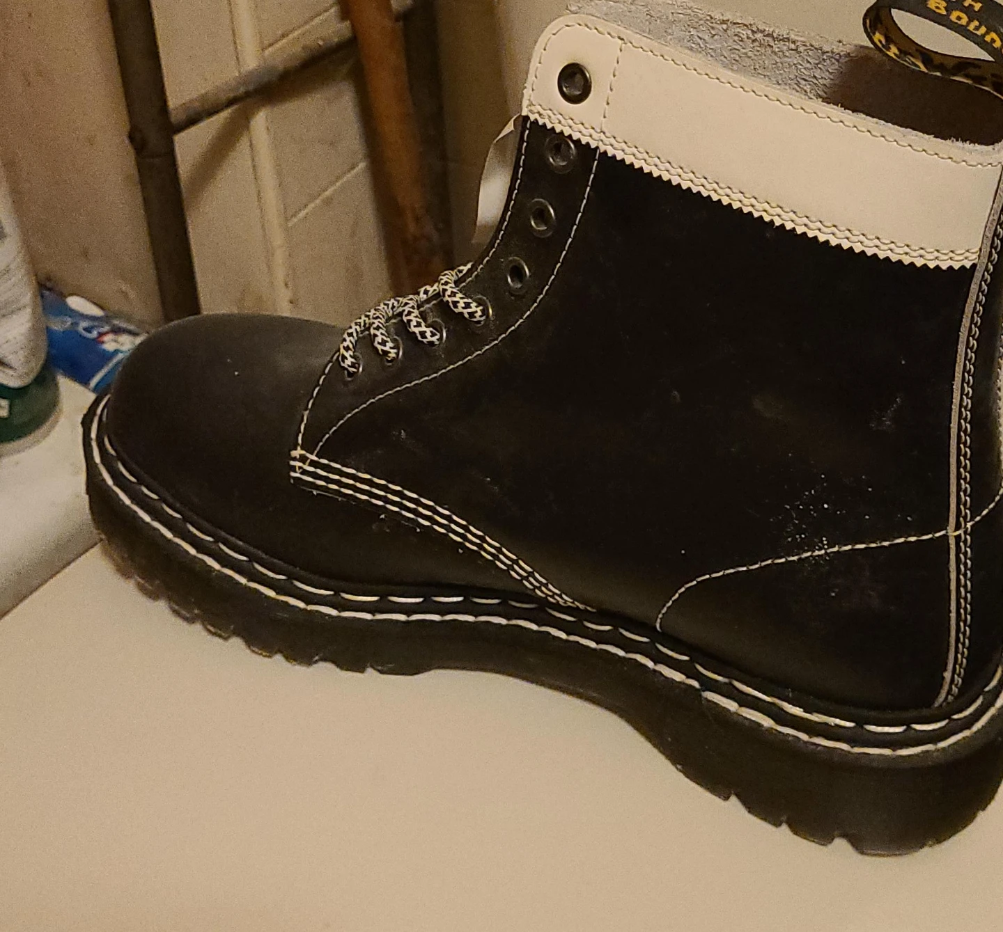 Dr. Martens Black & White Boots