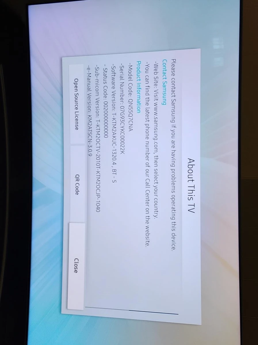 Samsung QN55Q7CNA 55" QLED Smart TV
