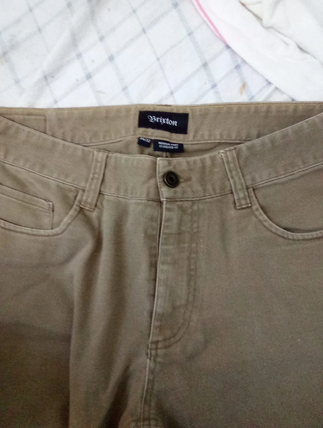 Brixton Standard Fit Khaki Pants - Size 34/32