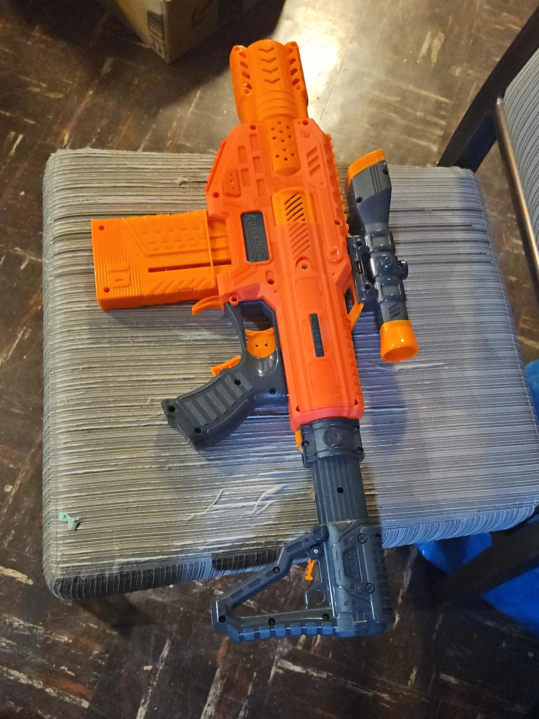Nerf N-Strike Elite Retaliator blaster with scope