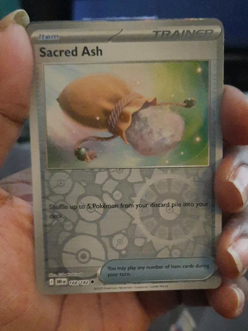 Pokemon Sacred Ash Trainer Card 168/182