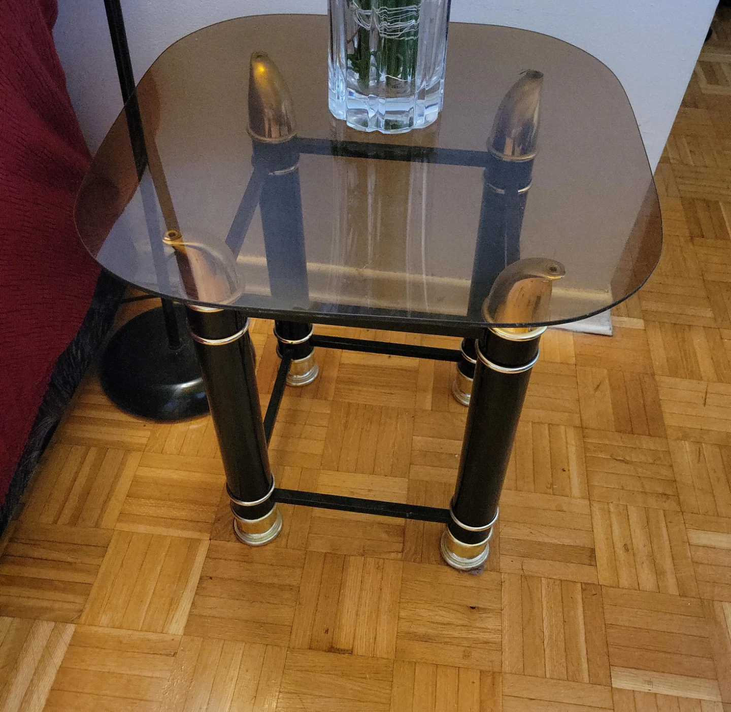 Glass Top Side Table