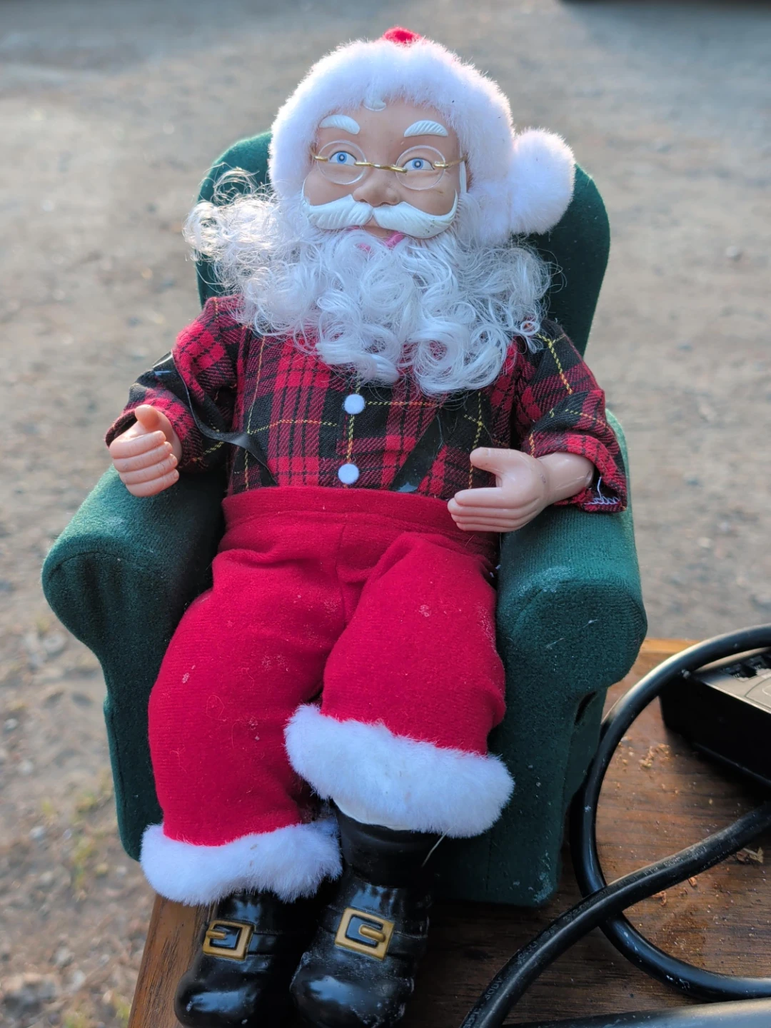 Animated Santa Claus Figurine