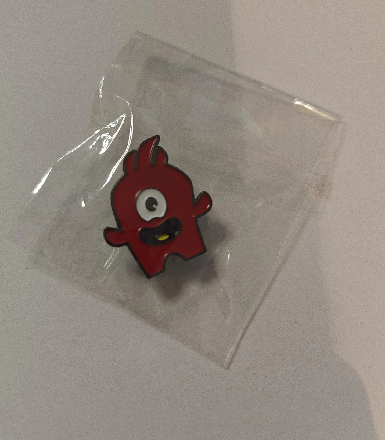 Red Cartoon Monster Enamel Pin