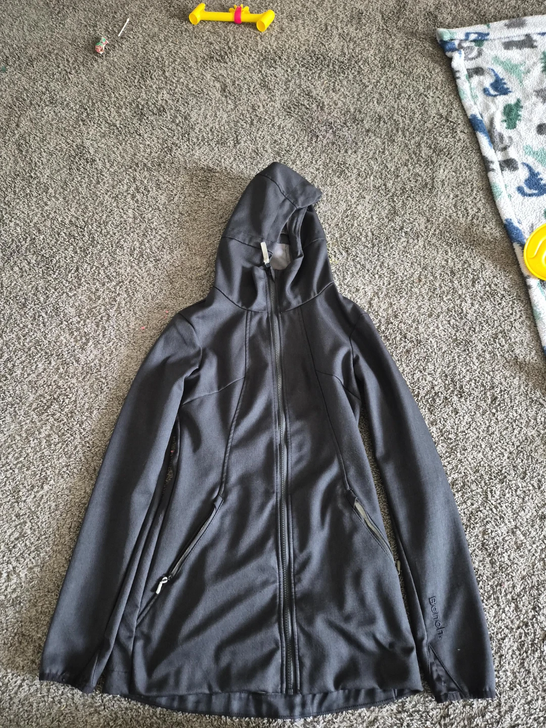 Bench Women's Charcoal Grey Hooded Jacket