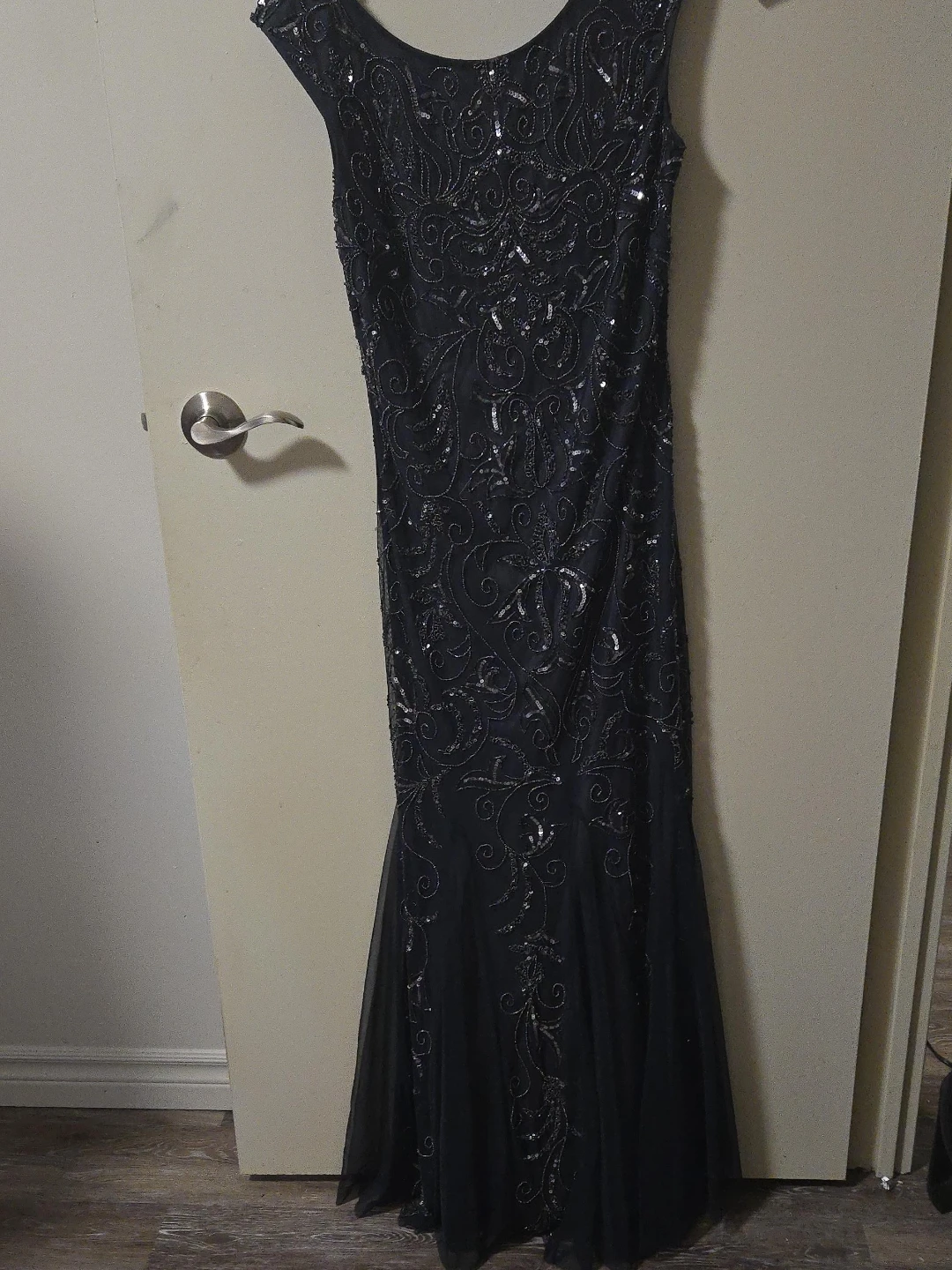 Sparkly Black Evening Gown
