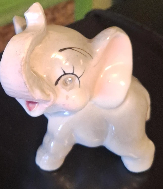 Ceramic Elephant Figurine