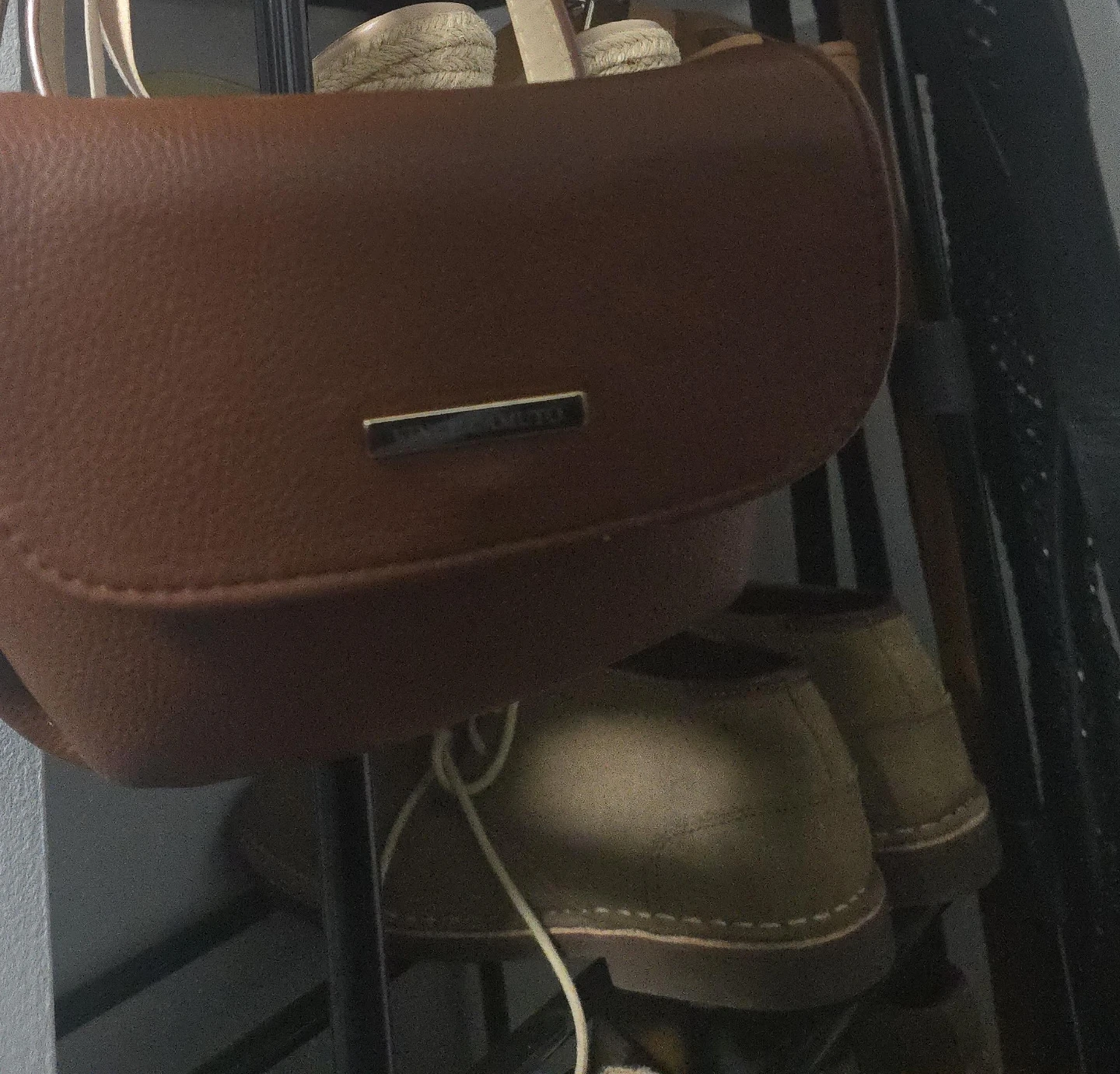 Vince Camuto Brown Faux Leather belt bag