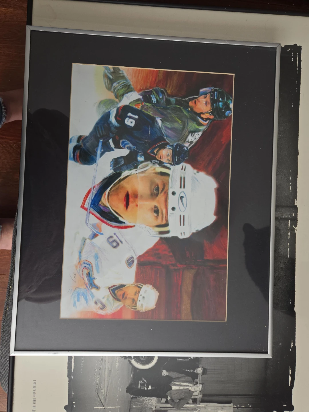Framed Hockey Art Print - Marcus Naslund