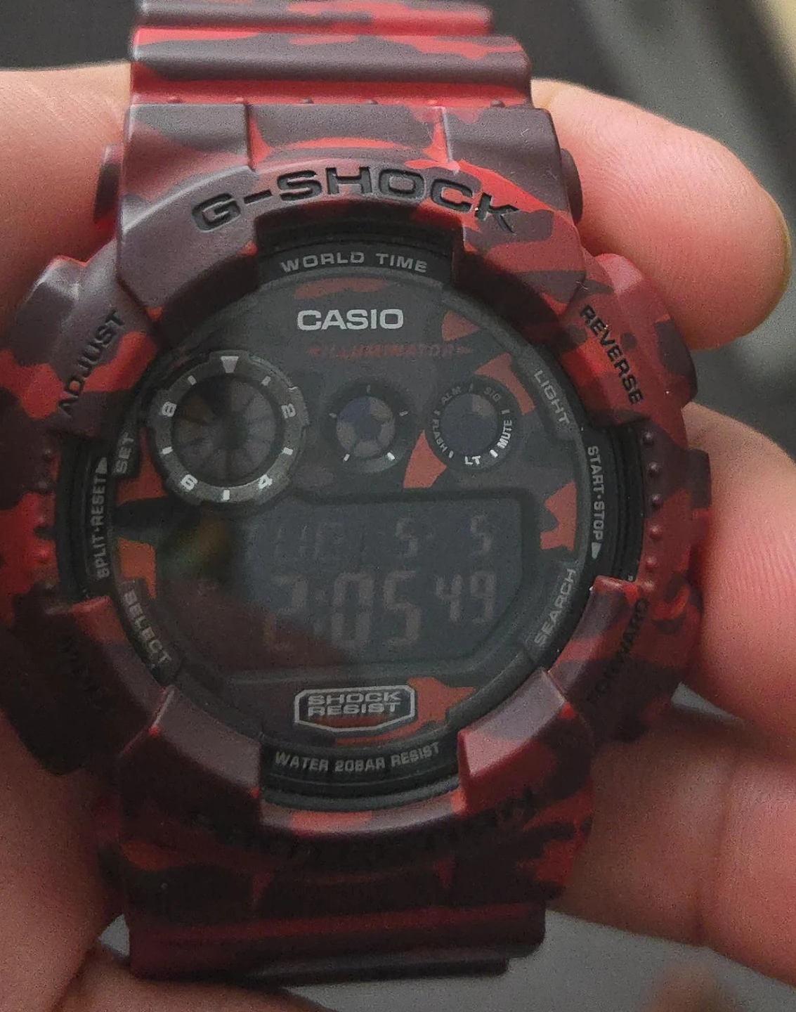 Casio G-Shock Watch - Red Camo