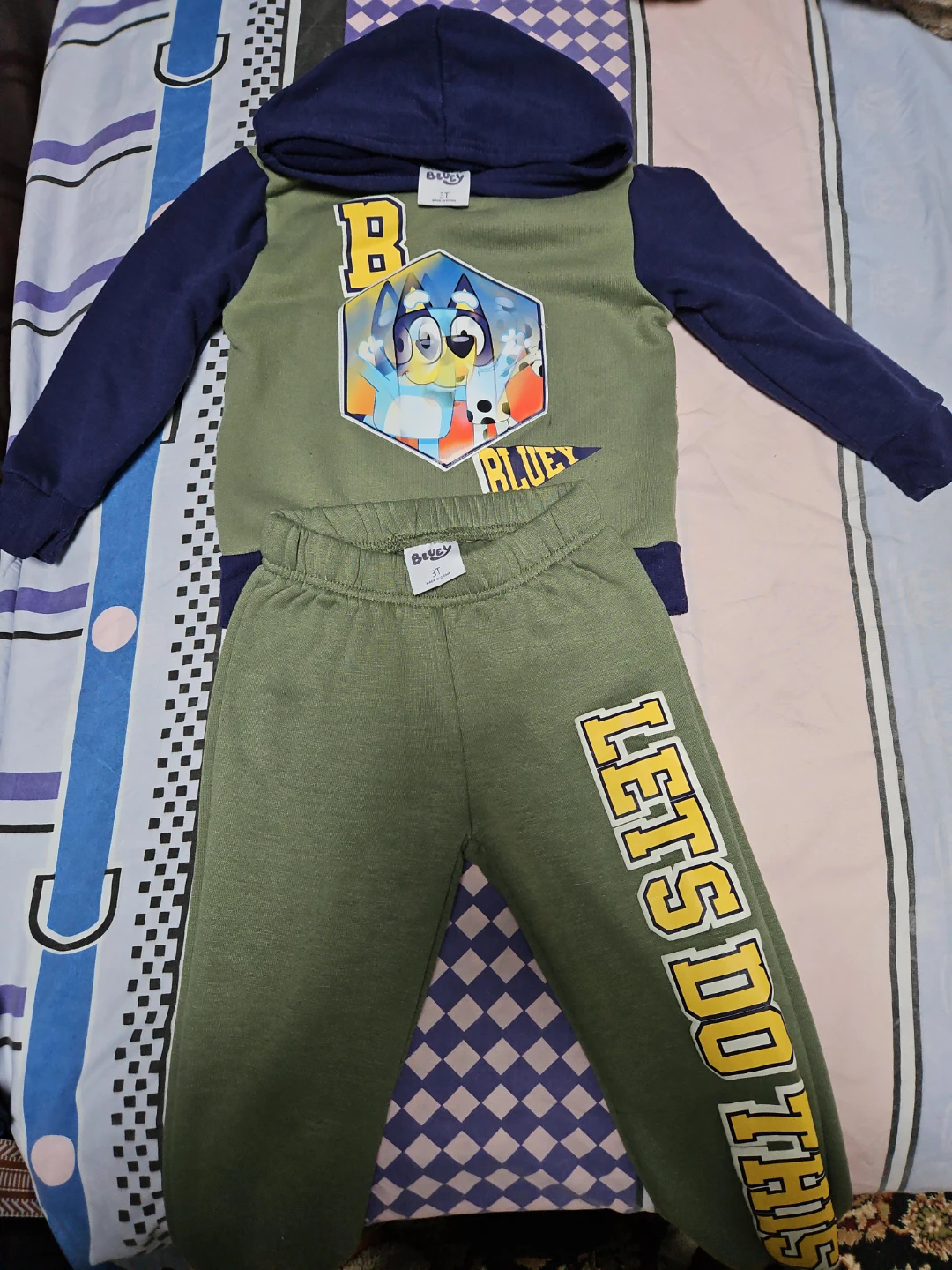 Bluey 3T Hoodie and Pants Set