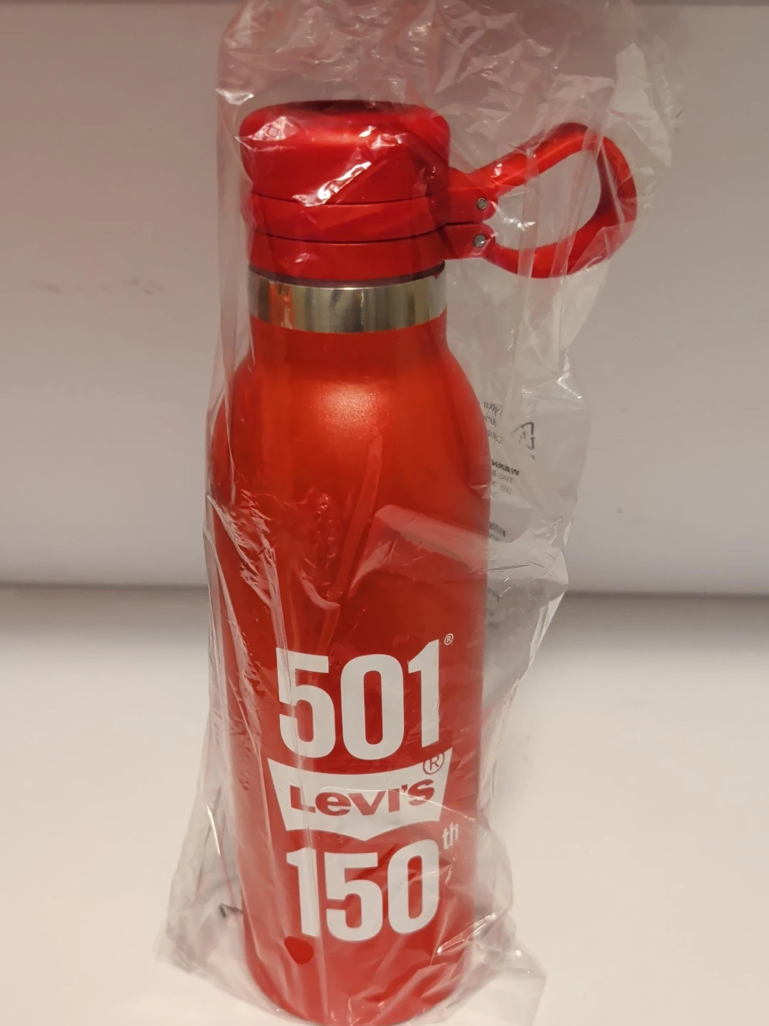 Levi's 501 150th Anniversary Red Water Bottle