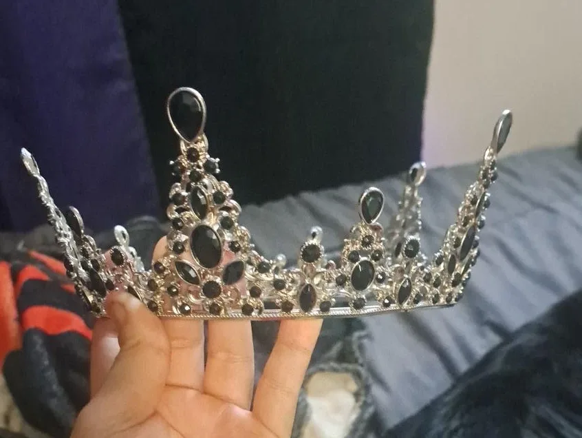 Black Gem Crown Tiara