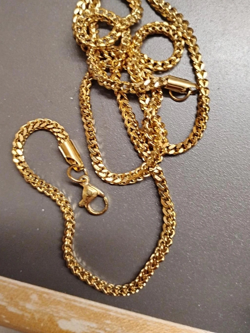 Gold Tone Chain Necklace