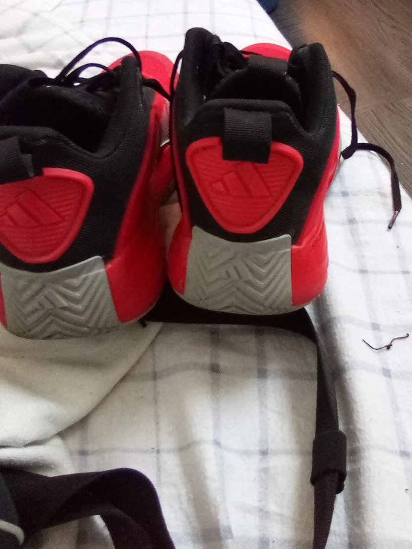 Adidas Red and Black Basketball Shoes