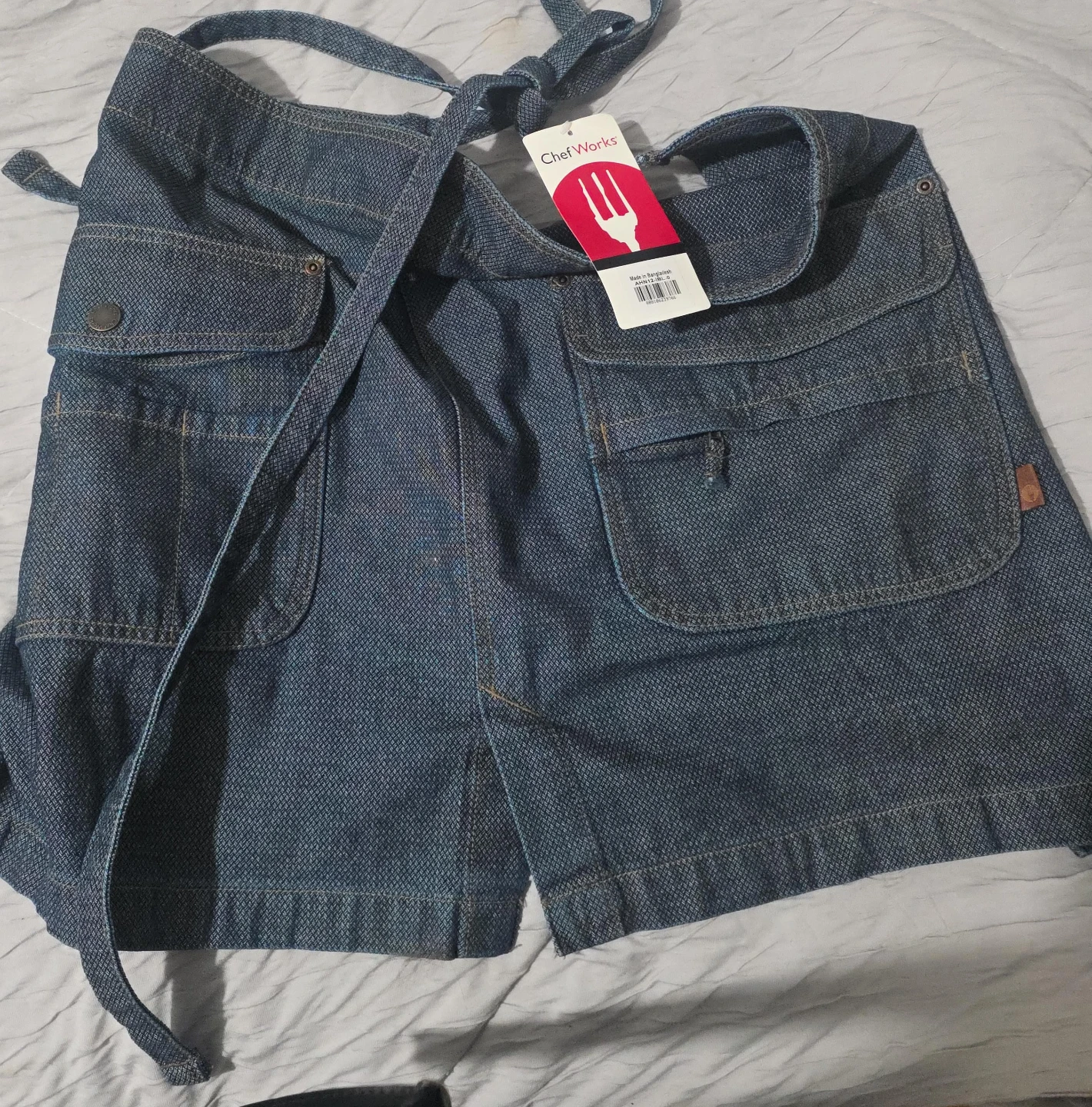 Chef Works Denim Half Bistro Apron