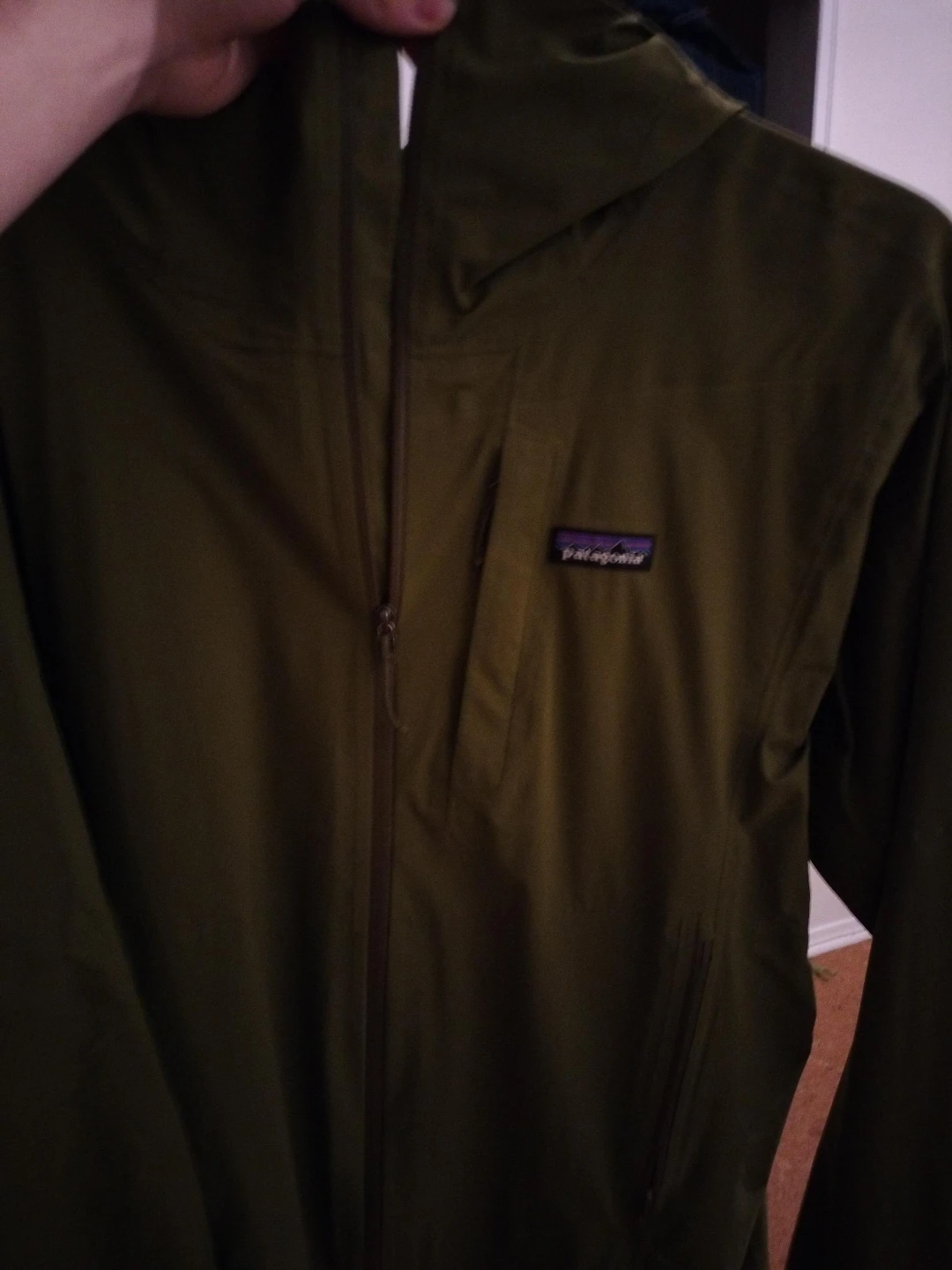 Patagonia Men's Green Rain Jacket