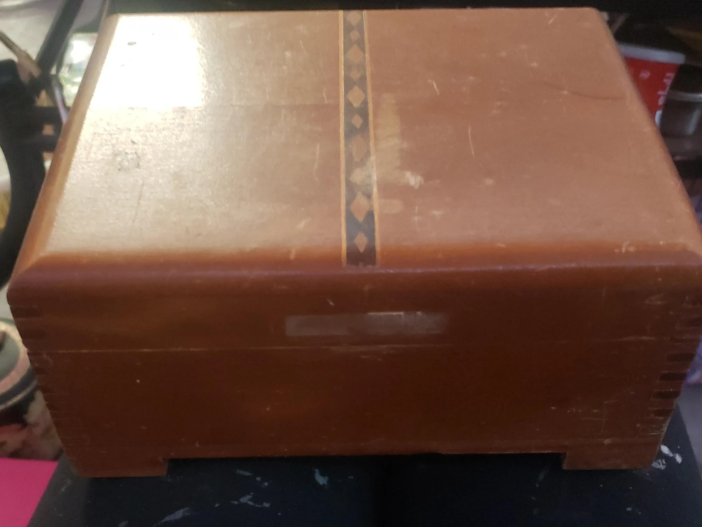 Vintage Wooden Jewellery Box