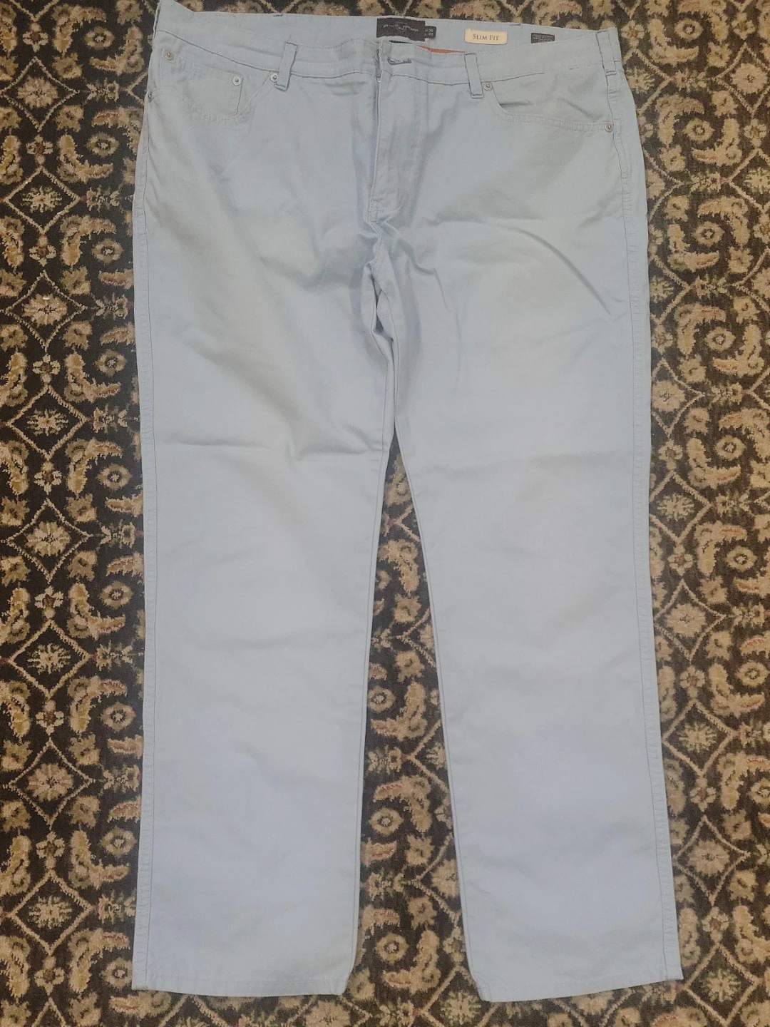Light Blue Slim Fit Chinos