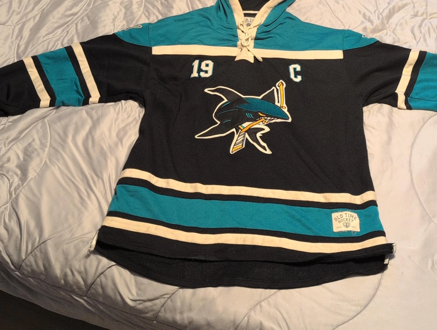 XXL San Jose Sharks Joe Thornton Hooded Jersey - photo 2