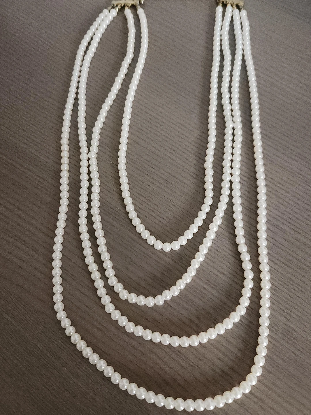 Multi-strand Faux Pearl Necklace