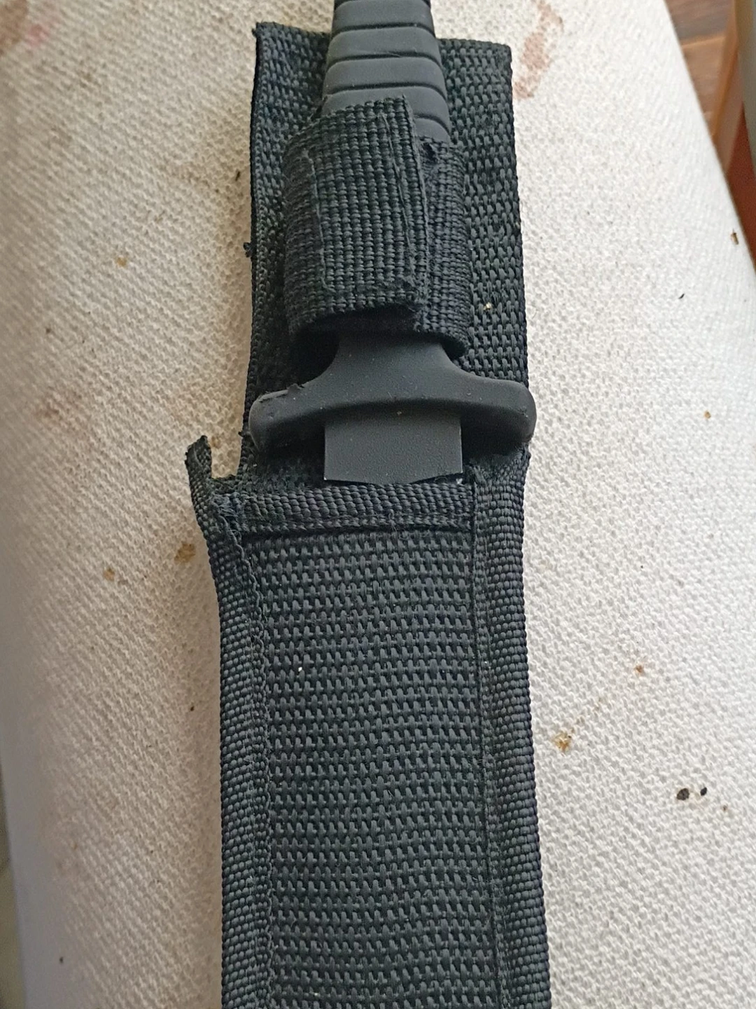 Black Tactical Knife with Sheath