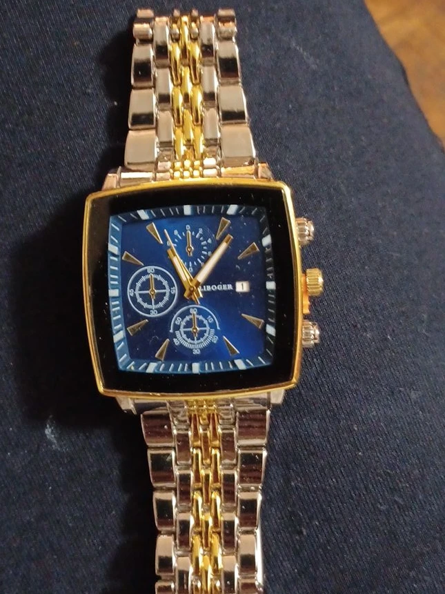 Gibeoger Chronograph Watch - Blue Dial
