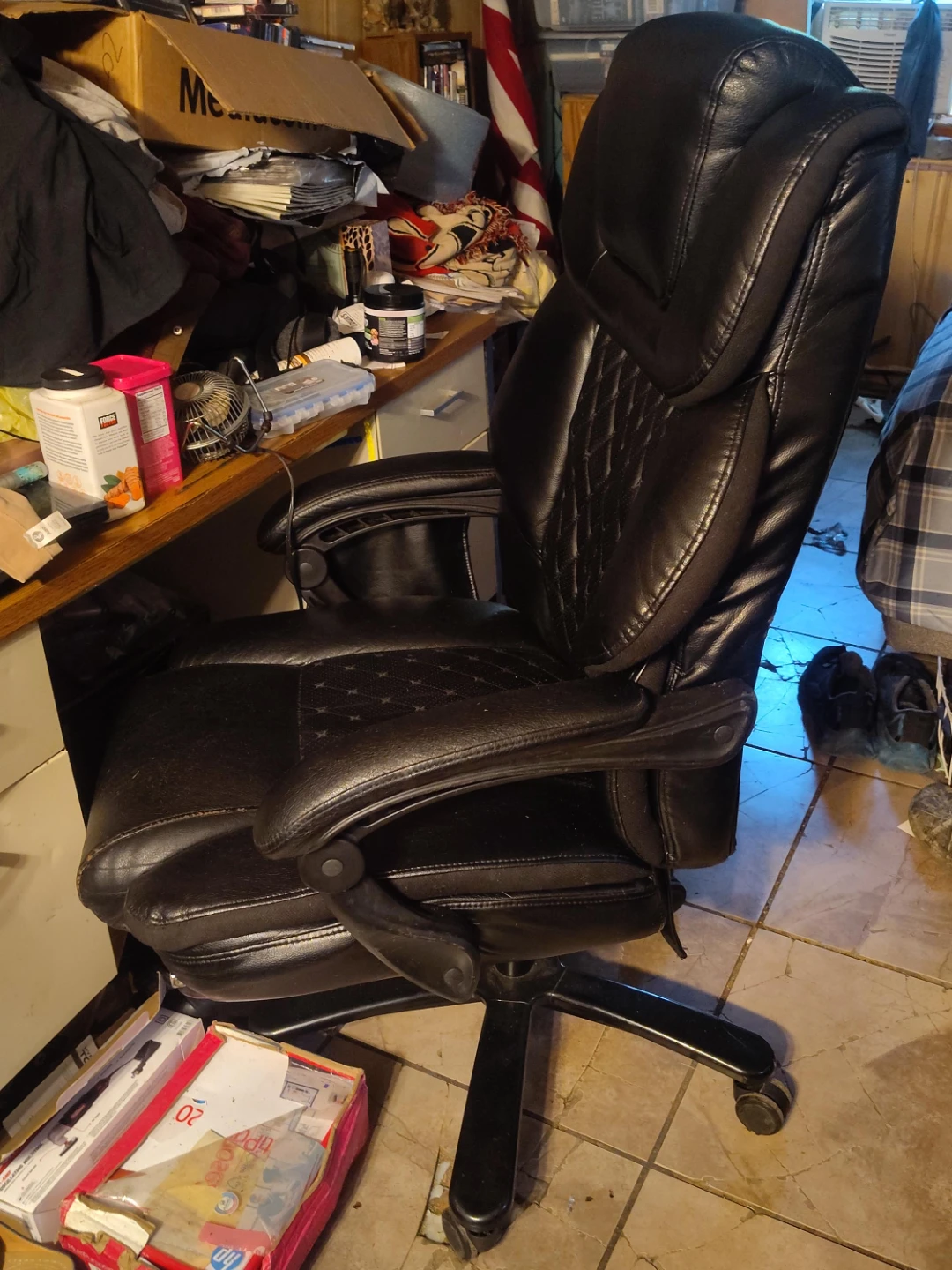 Black Leather Executive Office Chair