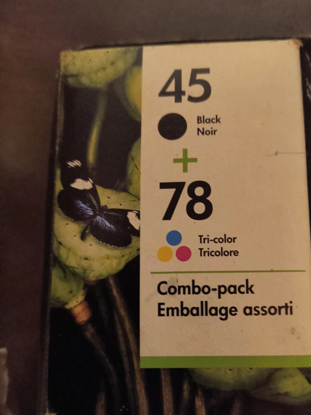 HP 45 Black & 78 Tri-color Ink Cartridge Combo Pack - photo 2