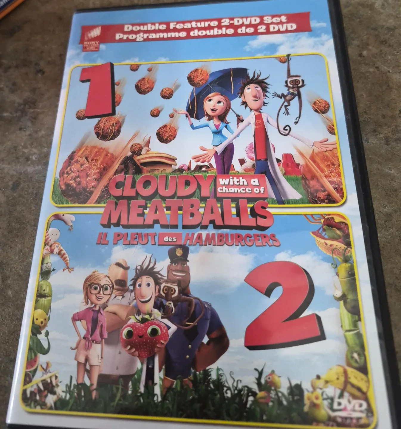 Cloudy with a Chance of Meatballs 1 & 2 Double Feature DVD Set