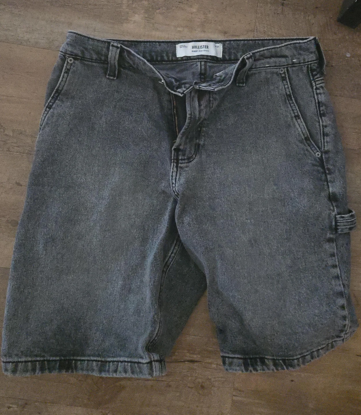 Hollister Baggy Jean Shorts W31 Grey - photo 4