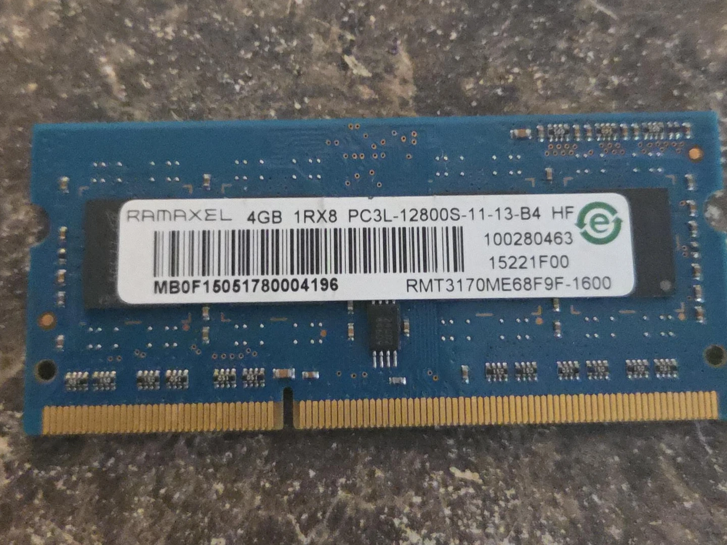 Ramaxel 4GB PC3L-12800S DDR3 Laptop RAM