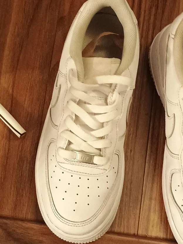 Nike Air Force 1 White Leather Sneakers