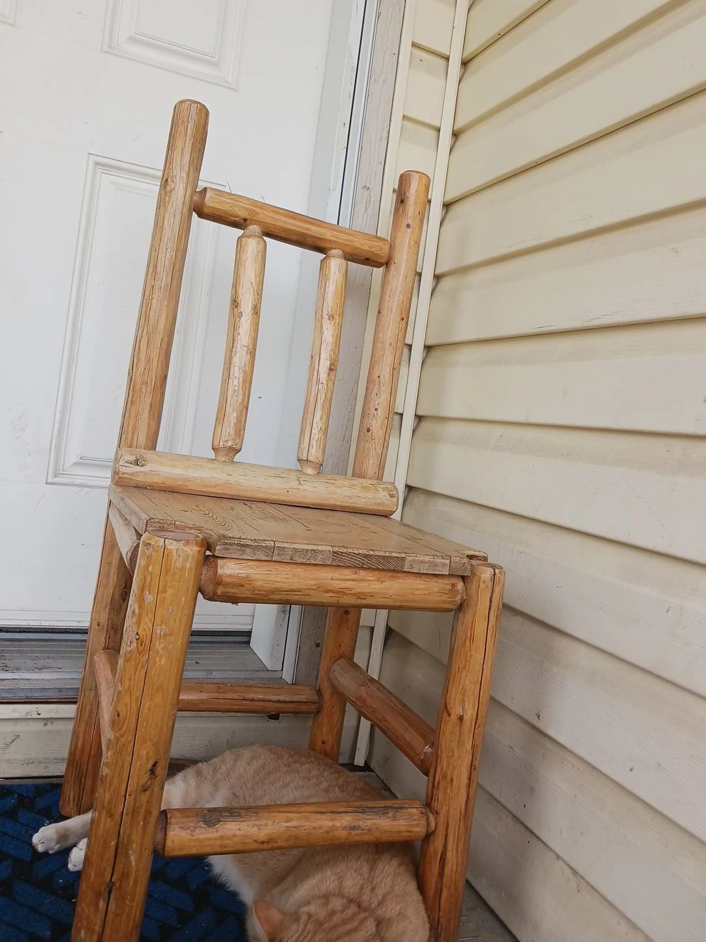 Wooden Log Chair