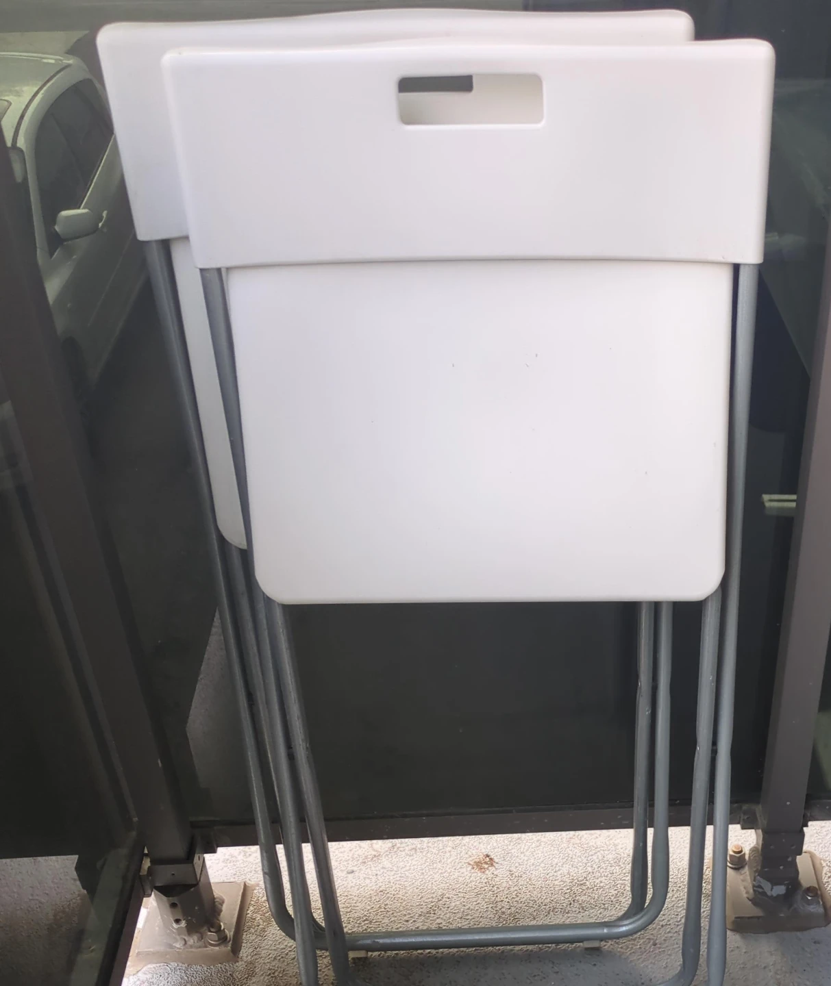 IKEA - 2 White Folding Chair - photo 2